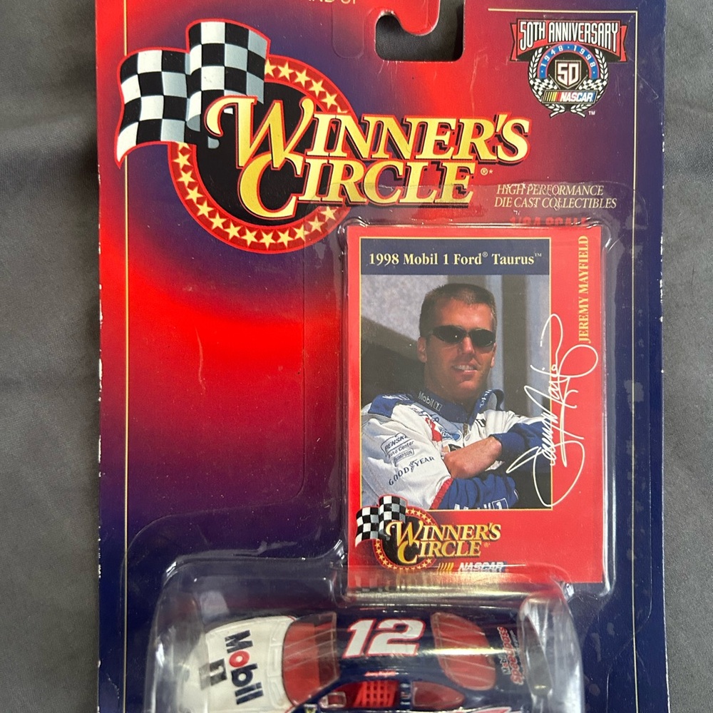 50th Anniv Jeremy Mayfield Circle 1998 Mobil 1 Ford Taurus Diecast Car